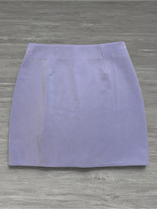 lululemon athletica Dresses & Skirts - Lululemon Softstreme High Rise Mini Skirt Lavender NWT Size Medium